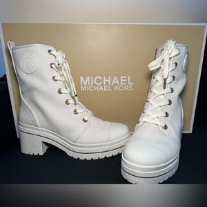 Michael kors combat boots.